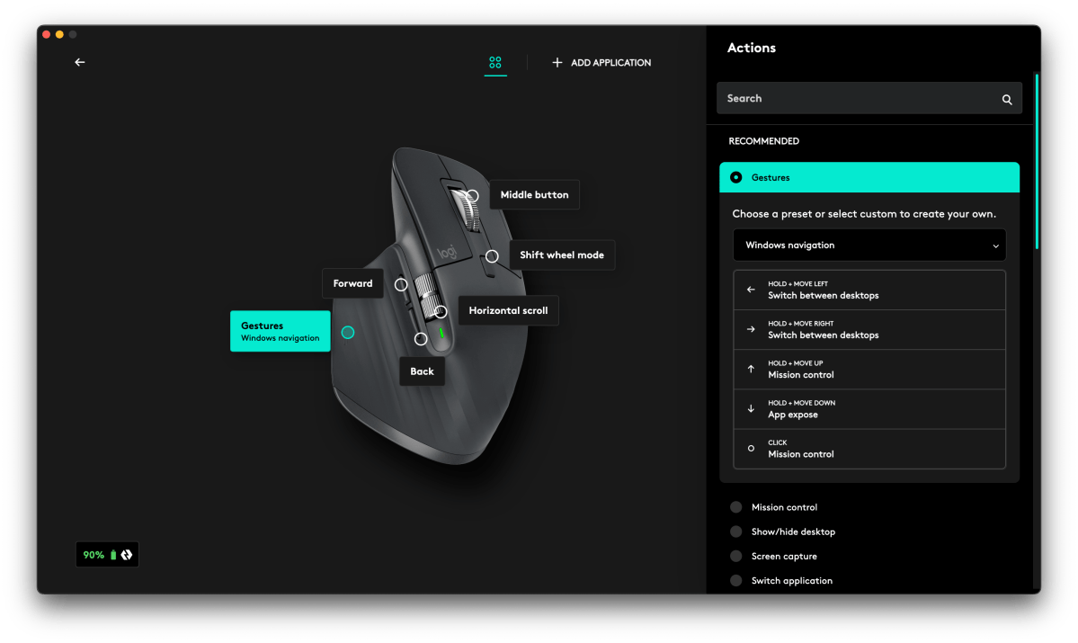 Log Options+