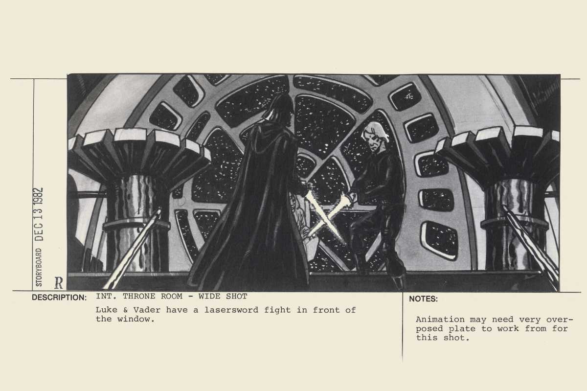 Star Wars storyboard