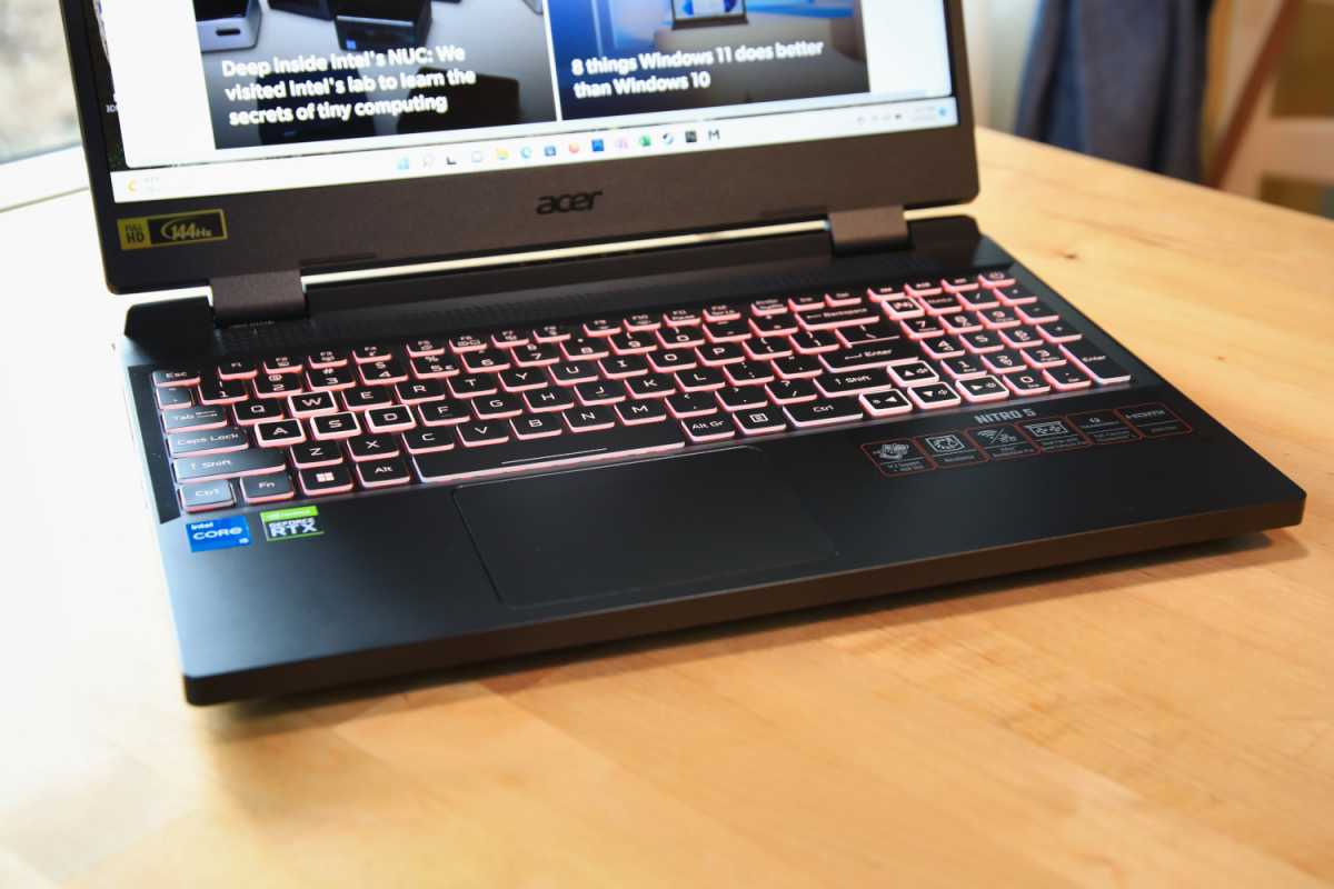 Acer Nitro keyboard