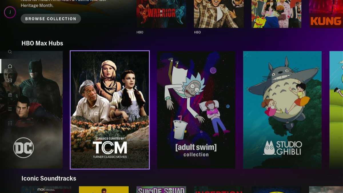HBO Max hubs