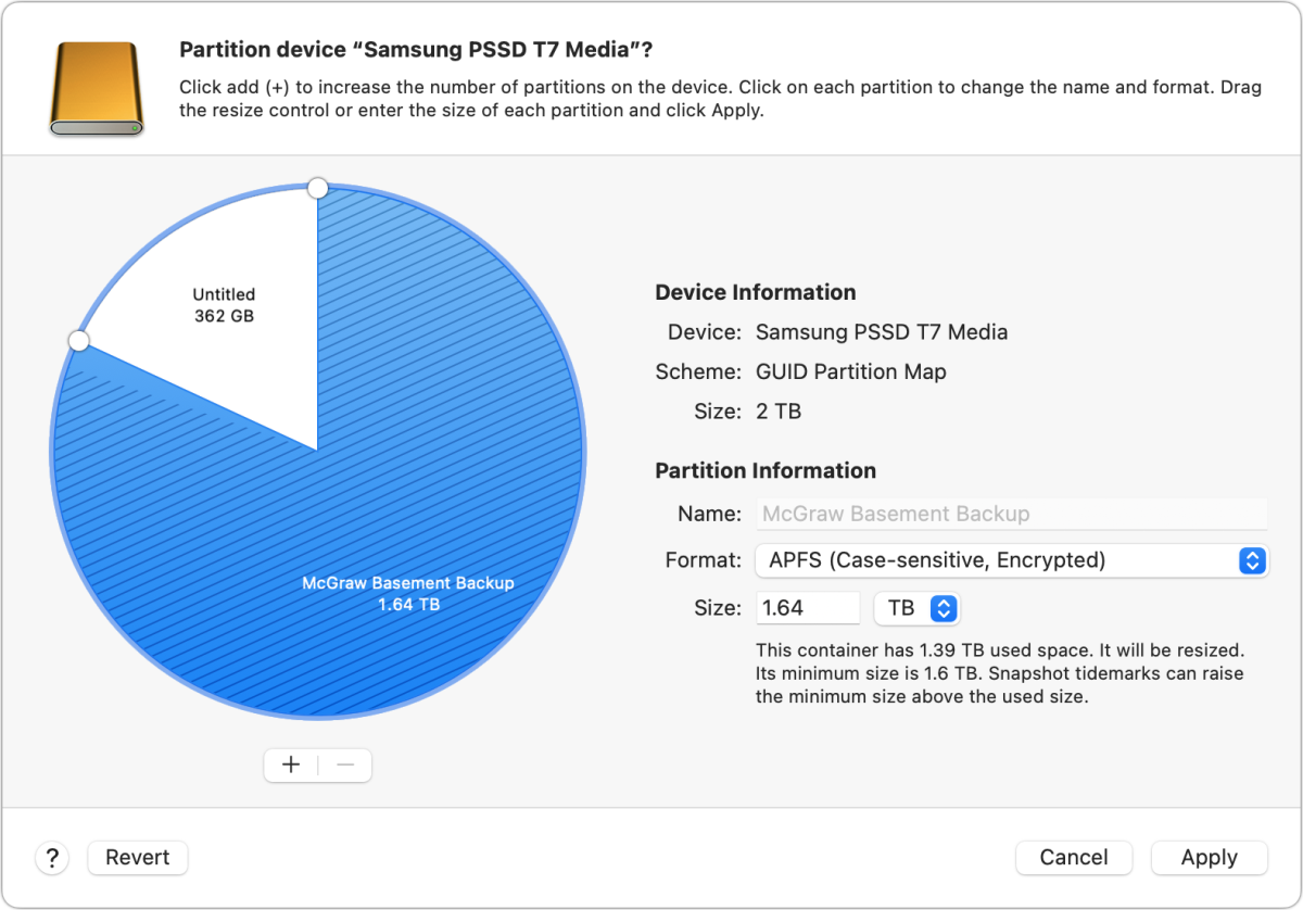 mac911 disk partition bordered