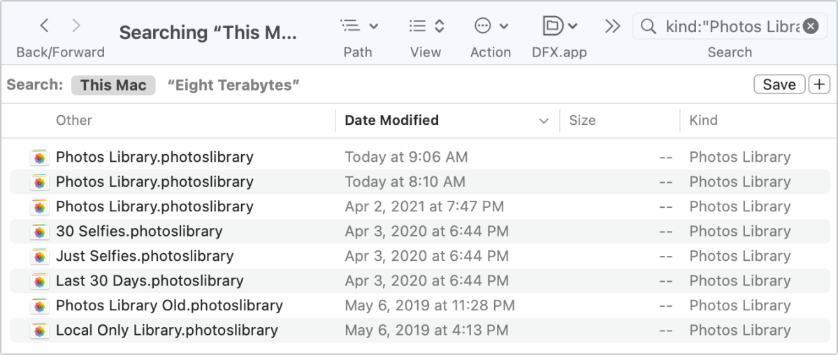 Cara menemukan file jenis tertentu di Mac Anda