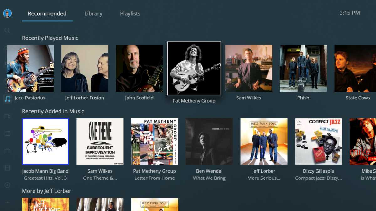 Music library on Plex HTPC