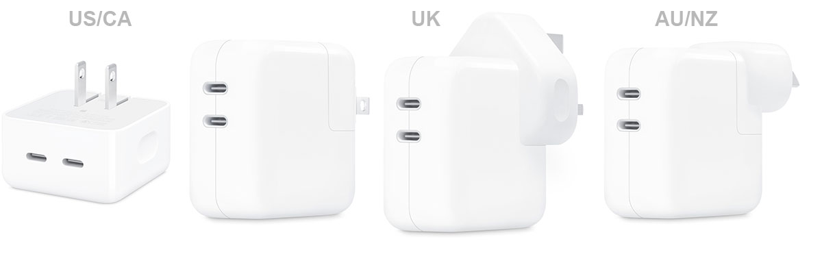 Apple 35W Dual USB-C Port Compact Power Adapter