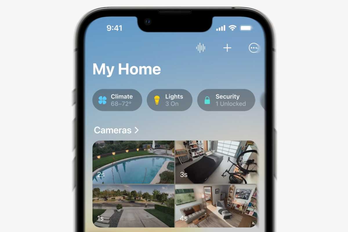 iOS 16 kamera beslemeleri için yeni Apple Home uygulaması