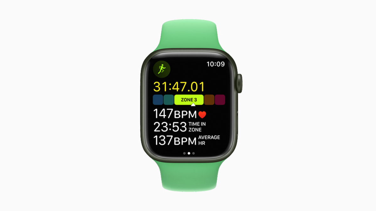 Nueva aplicación de entrenamiento que se ejecuta en un Apple Watch