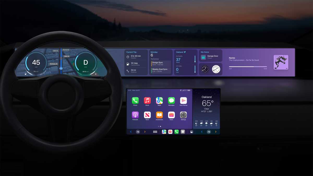 WWDC 2022'den CarPlay teaser görüntüsü