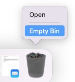 Emptying Trash (Bin) Mac