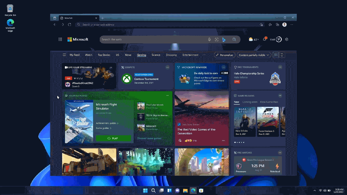 Microsoft Edge gaming