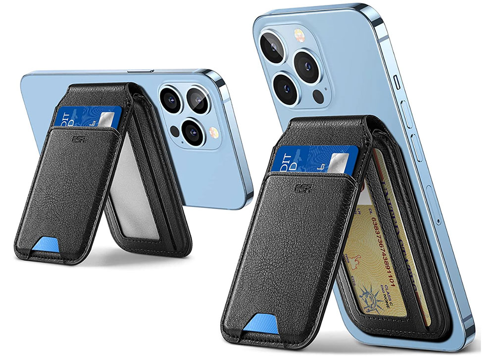 HaloLock Magnetic Wallet Stand with iPhone 13
