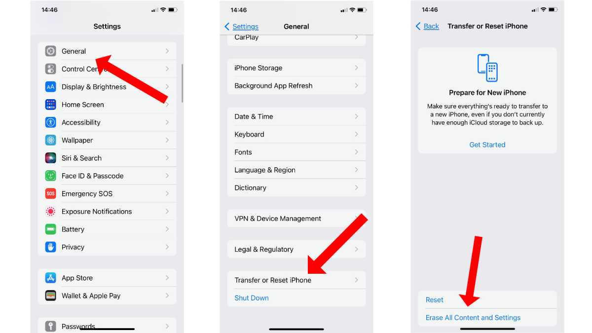 How to factory reset an iPhone