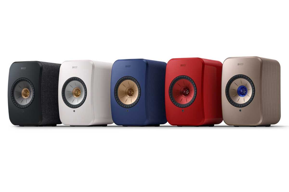 KEF LSX II wireless music system color choices