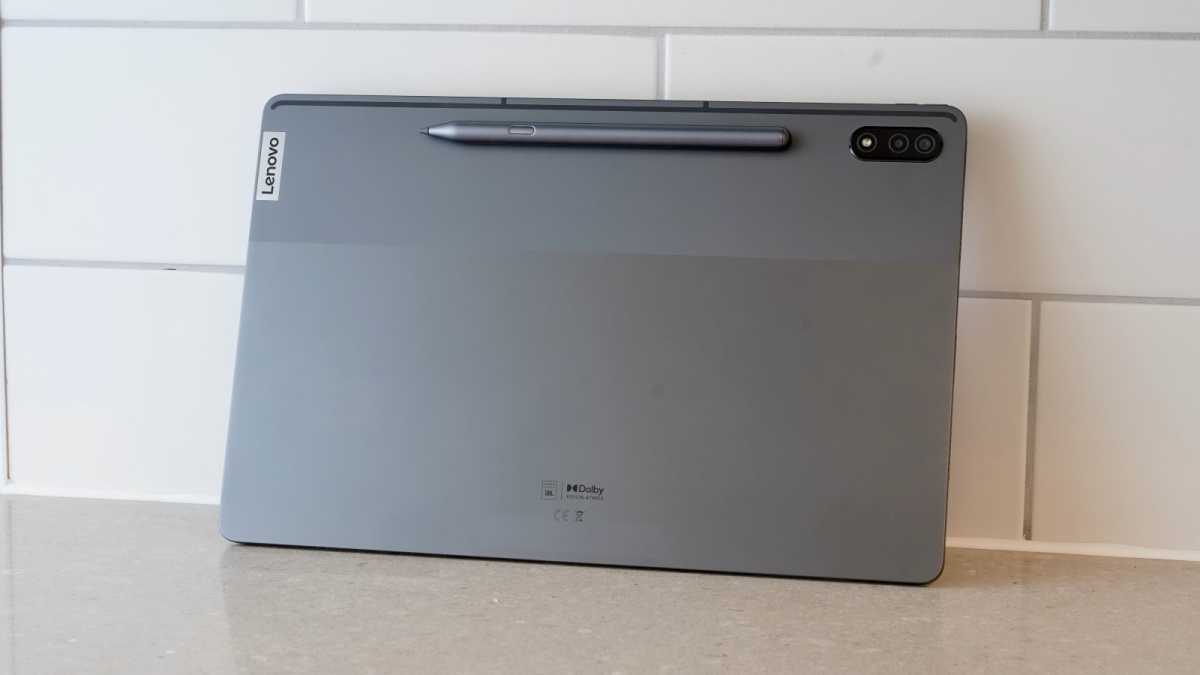 Lenovo Tab P12 Pro rear cover with stylus