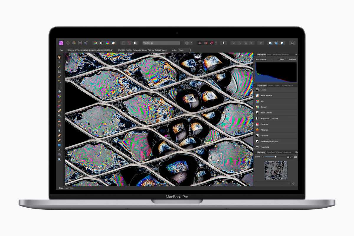 13-inch MacBook Pro (M2, 2022) running Affinity Photo