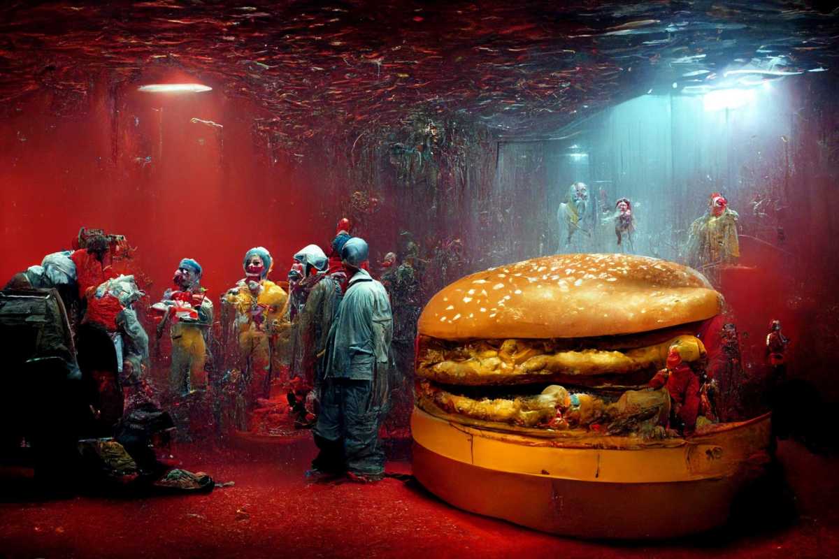 McDonalds underwater Midjourney