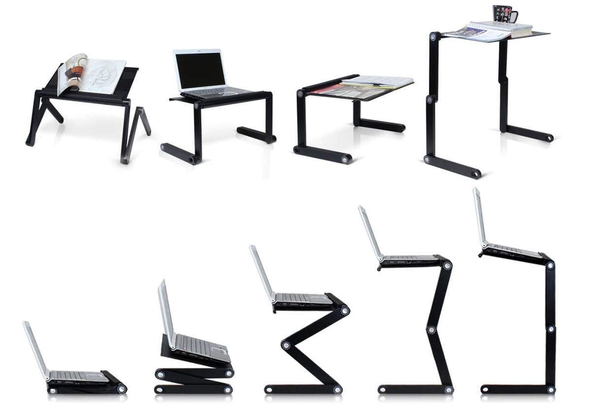 Soporte de escritorio ajustable para computadora portátil PWR+