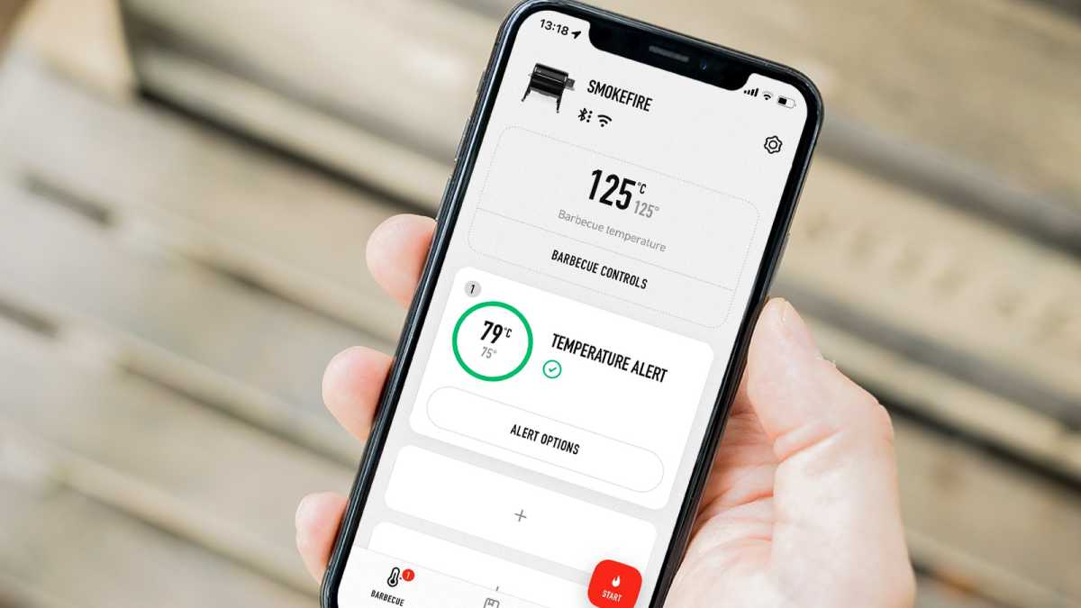 Weber SmokeFire EPX4 app controls