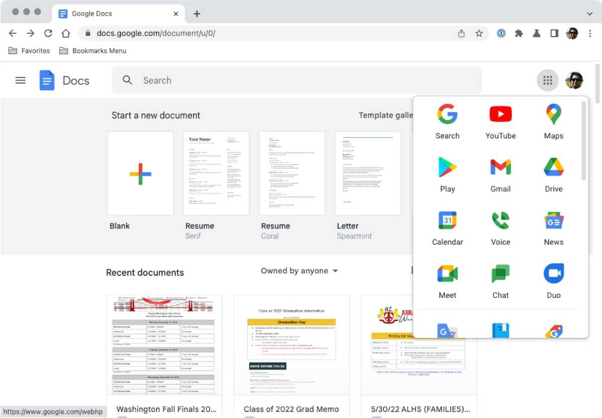 Google Chrome services