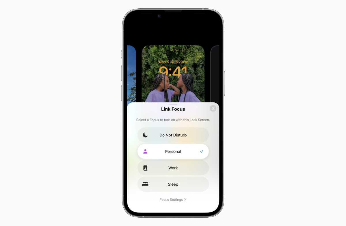 iOS 16: Link Focus to Lock Screen