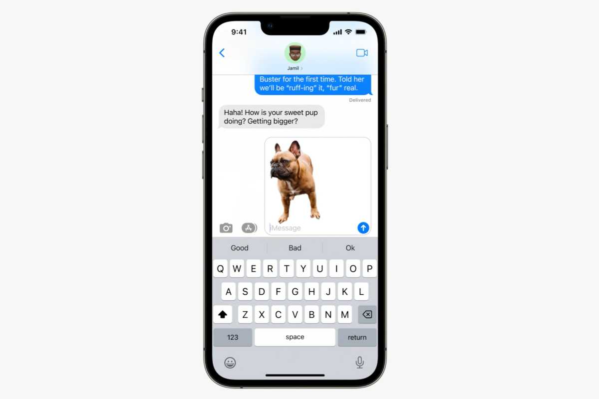 iOS 16 lift images messages