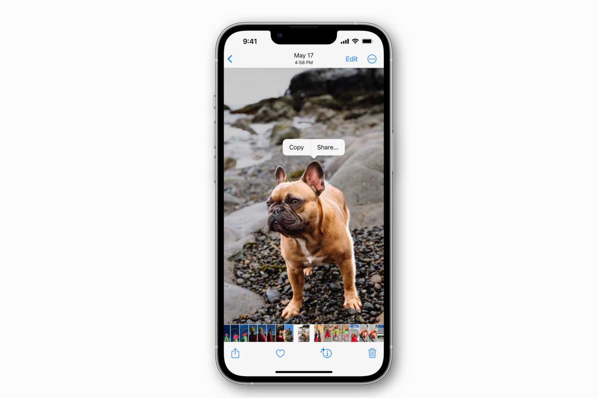 iOS 16 brings up images