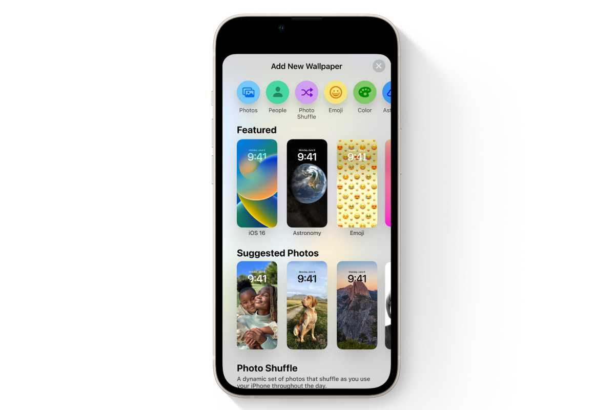 iOS 16 Kilit Ekranı duvar kağıtları