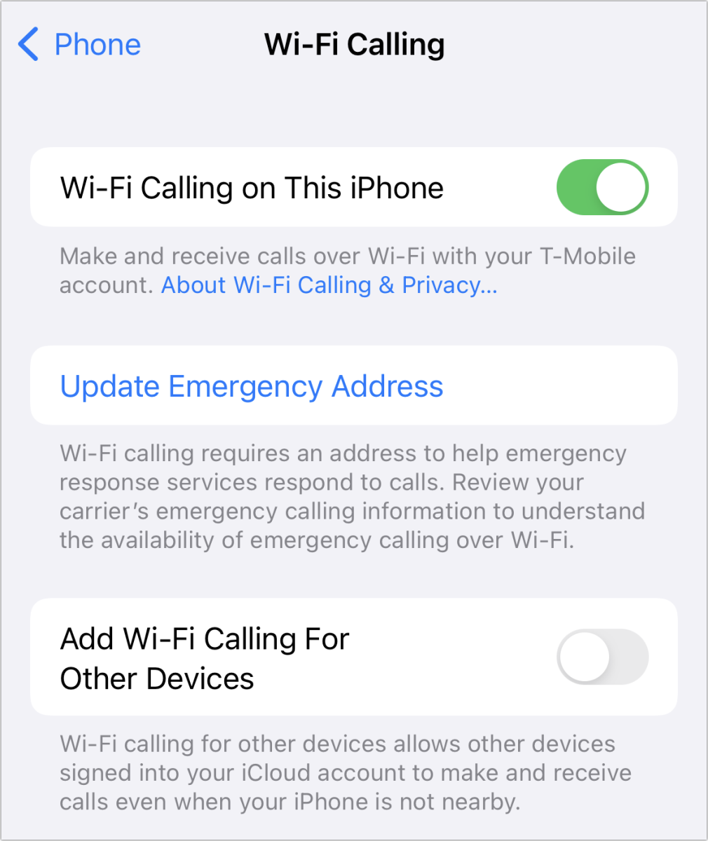 Cómo configurar las llamadas Wi-Fi en tu iPhone y ajustar las llamadas en otros dispositivos