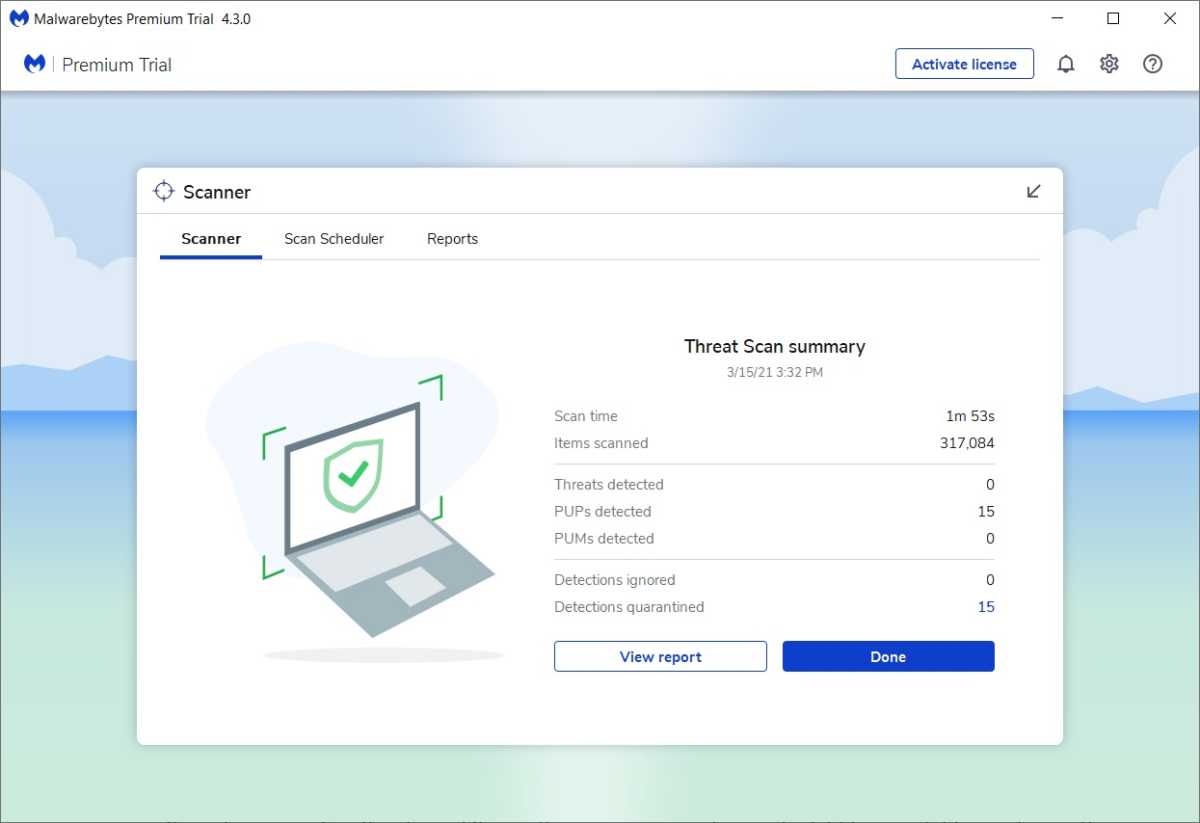 MalwareBytes đe dọa quét