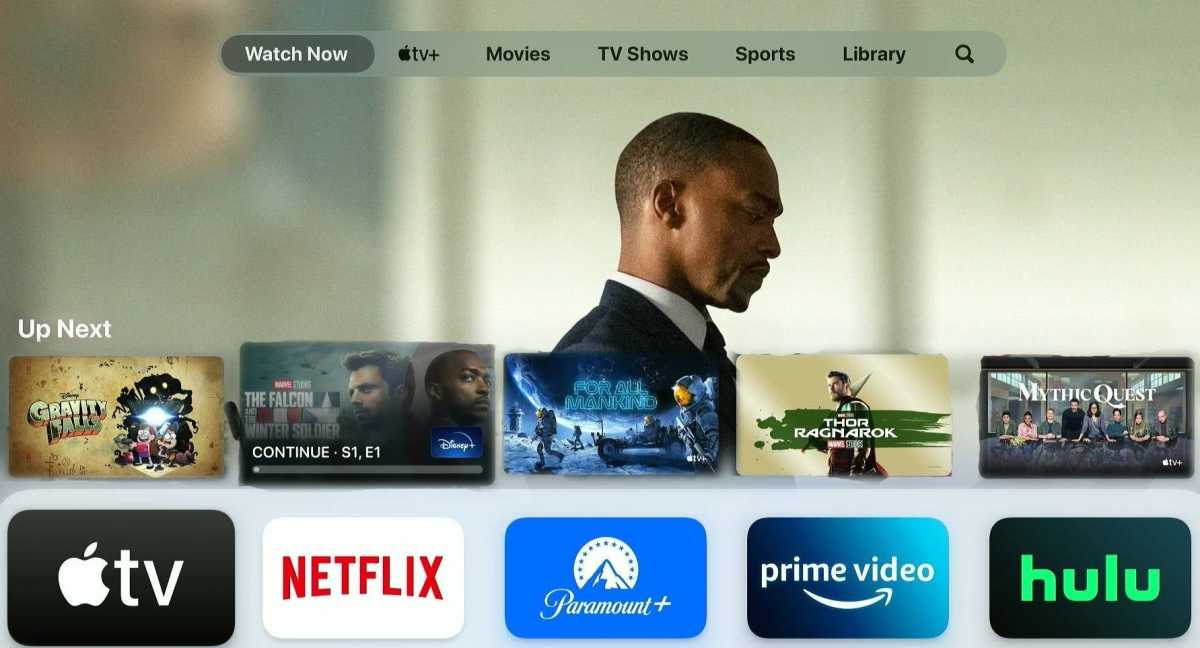 Concept of apps in the Apple TV app