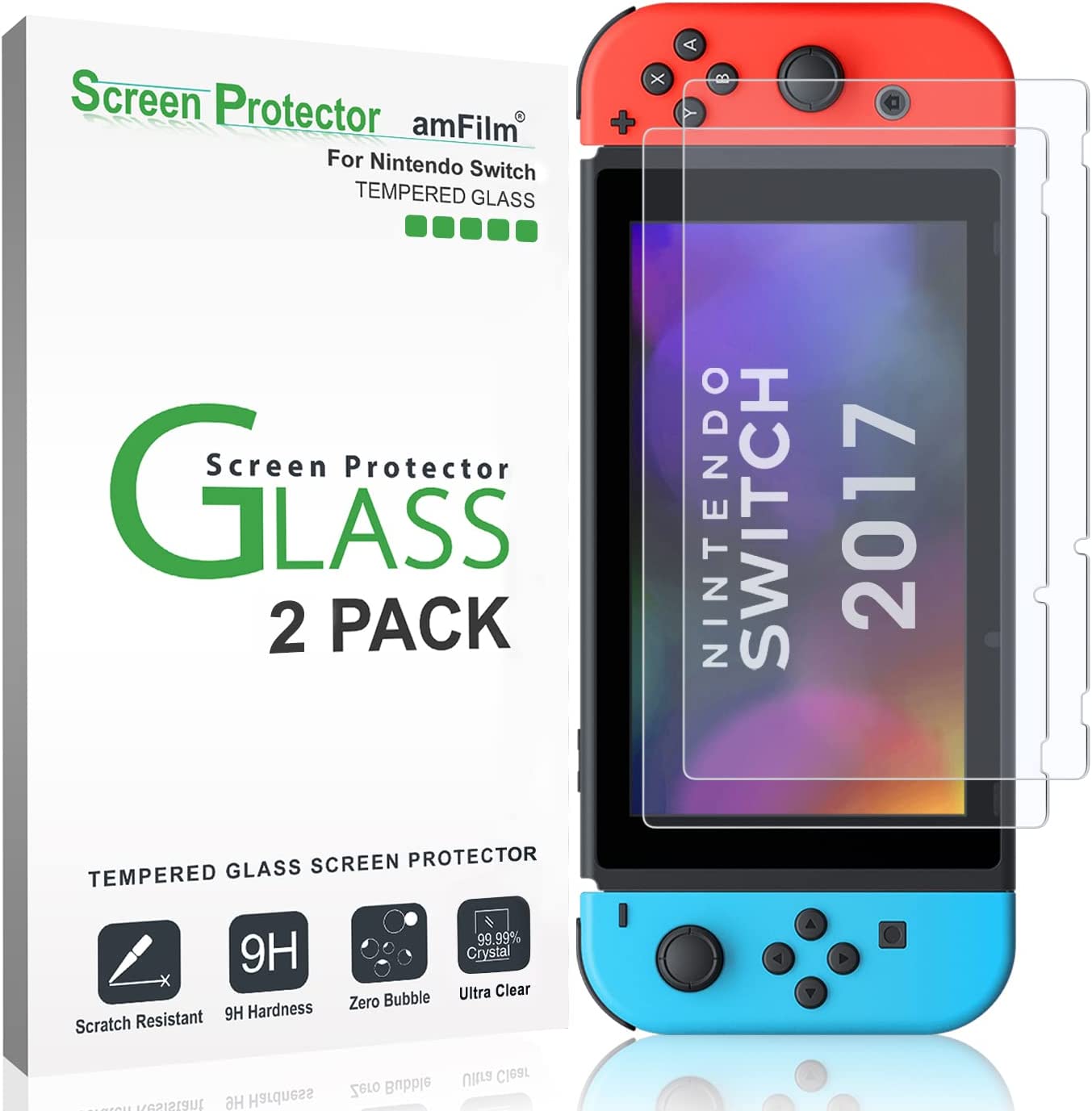 amFilm Switch (2017) Screen Protector 2-Pack