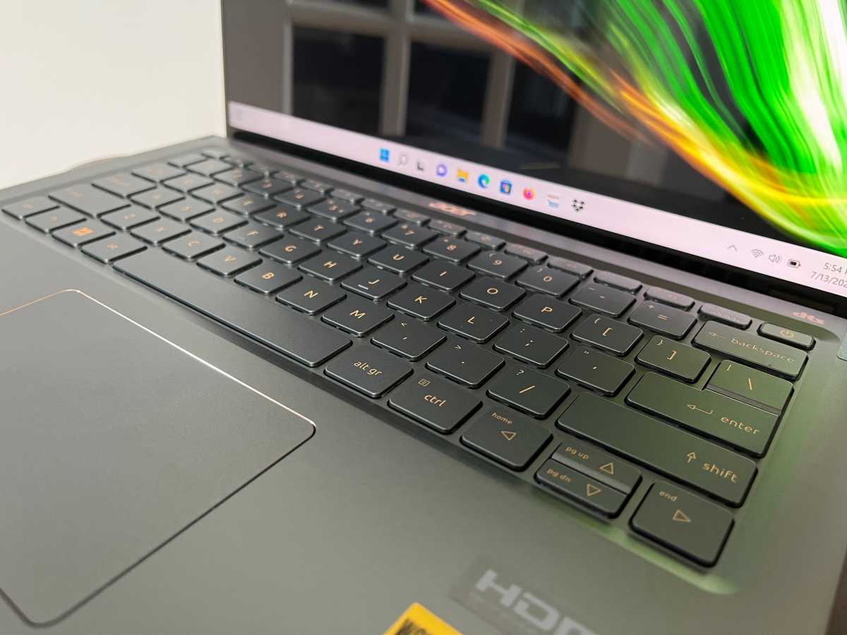 Acer Swift keyboard