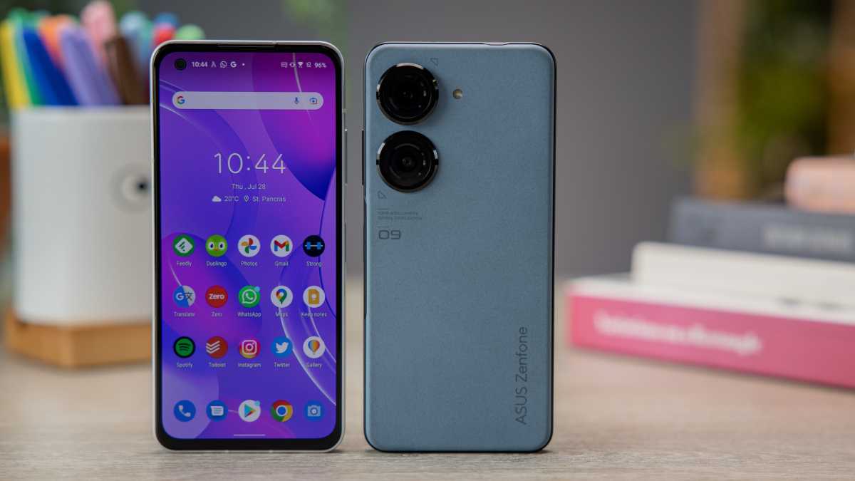 Asus Zenfone 9 front and back