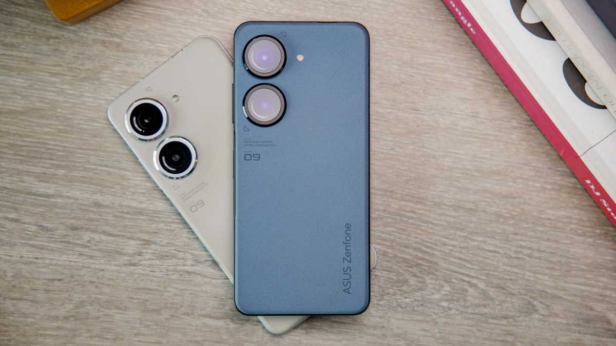 Asus Zenfone 9 blue and white