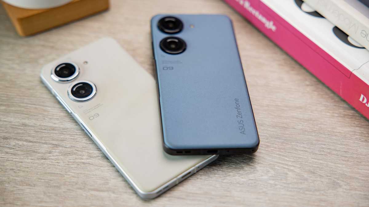 Asus Zenfone 9 blue and white