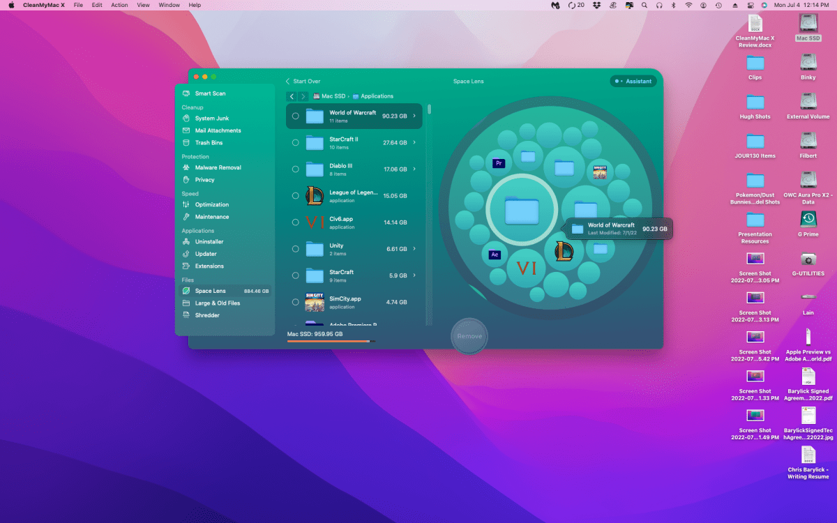 CleanMyMac X screenshot