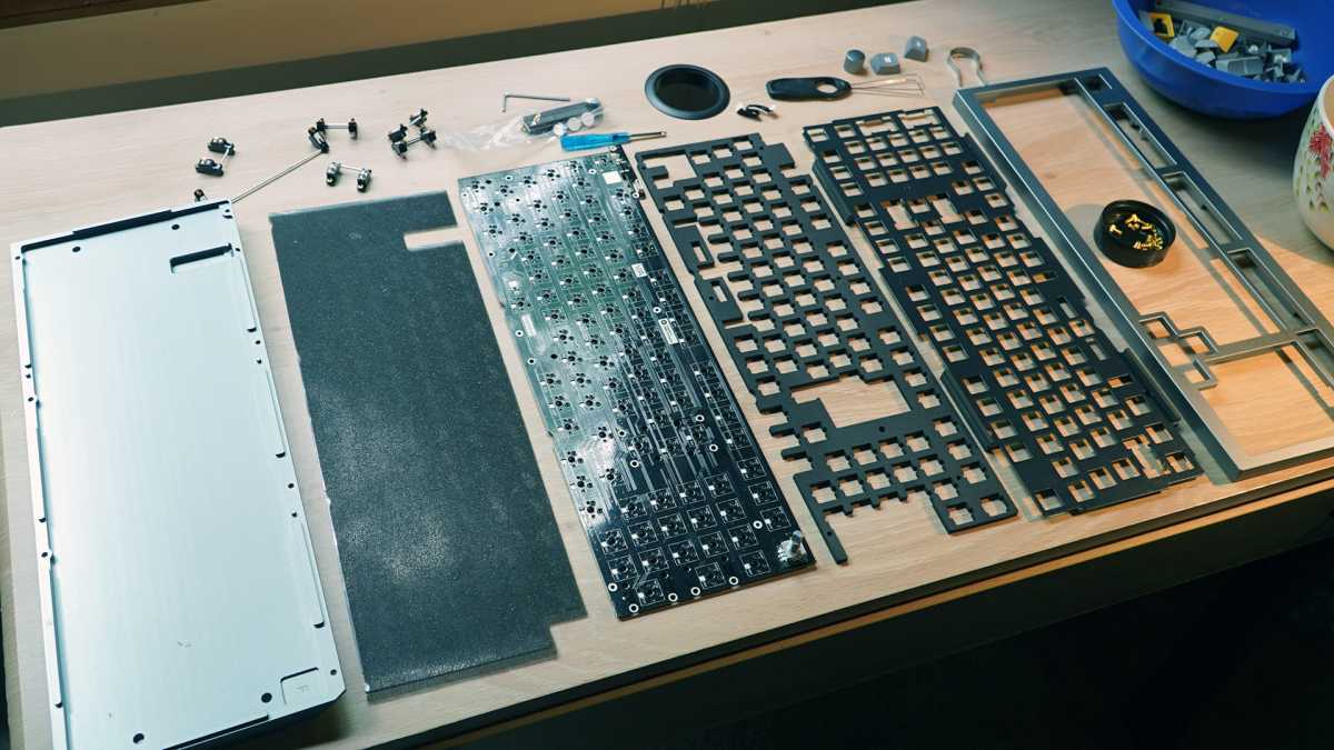 Keychron Q5 keyboard, disassembled