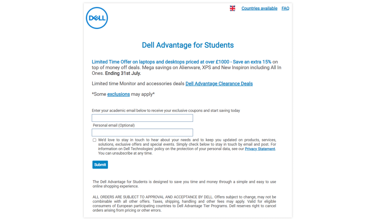 How to get a Dell Student Discount: Voucher for Laptops & More - Tech  Advisor