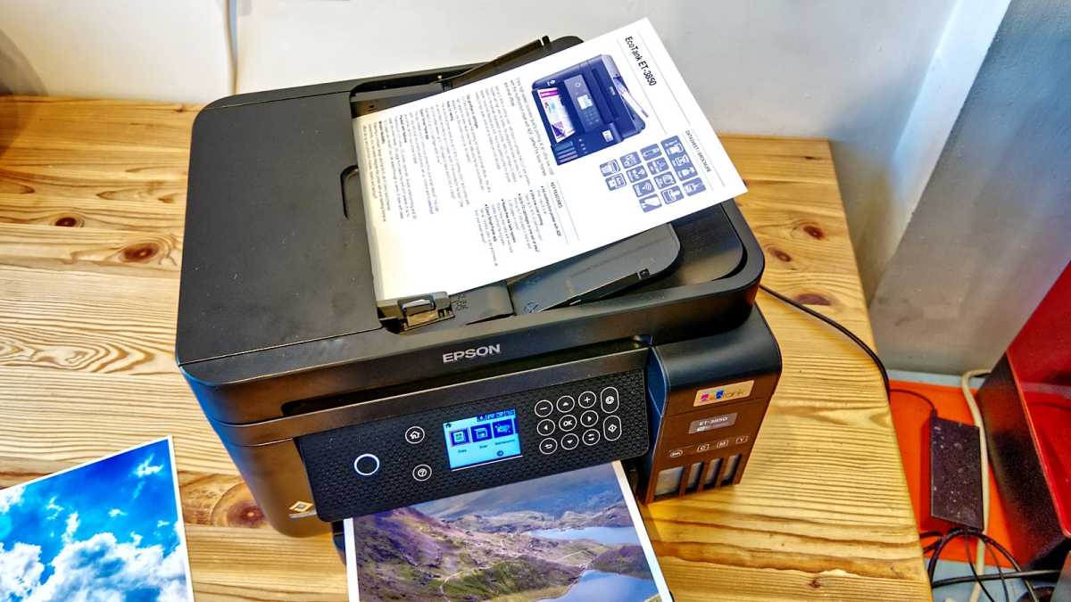 Epson Ecotank printer ET 3850 Unbox, Set up 