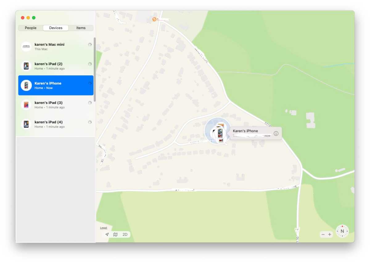 Find My iPhone on Mac