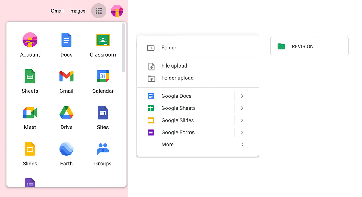 Flashcards using Google Docs Step 1