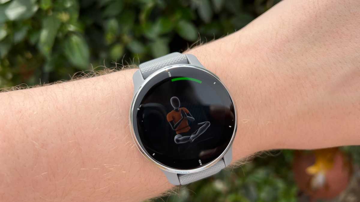 Garmin Venu 2 Plus on the wrist