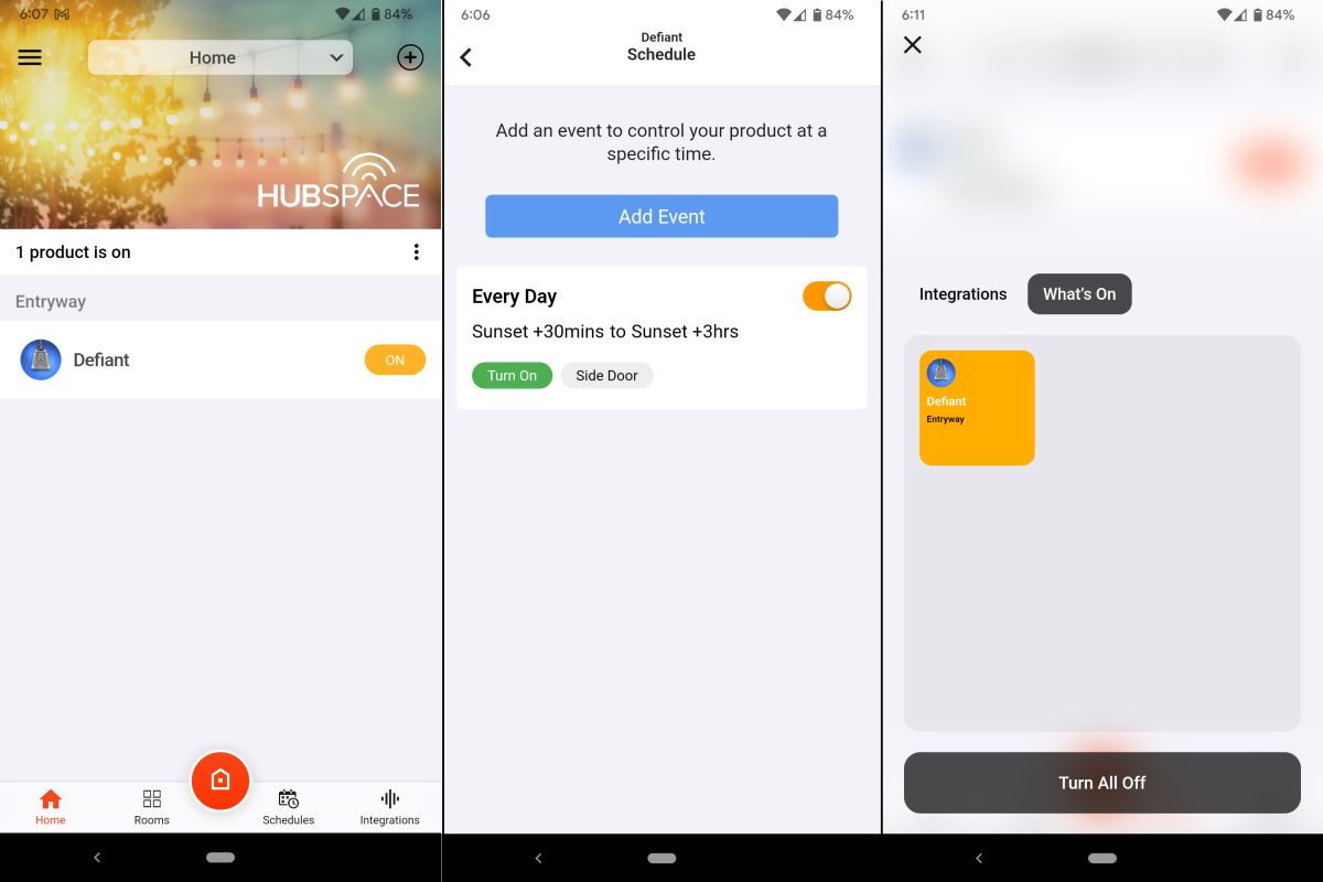 Hubspace app for Defiant outdoor smart plug