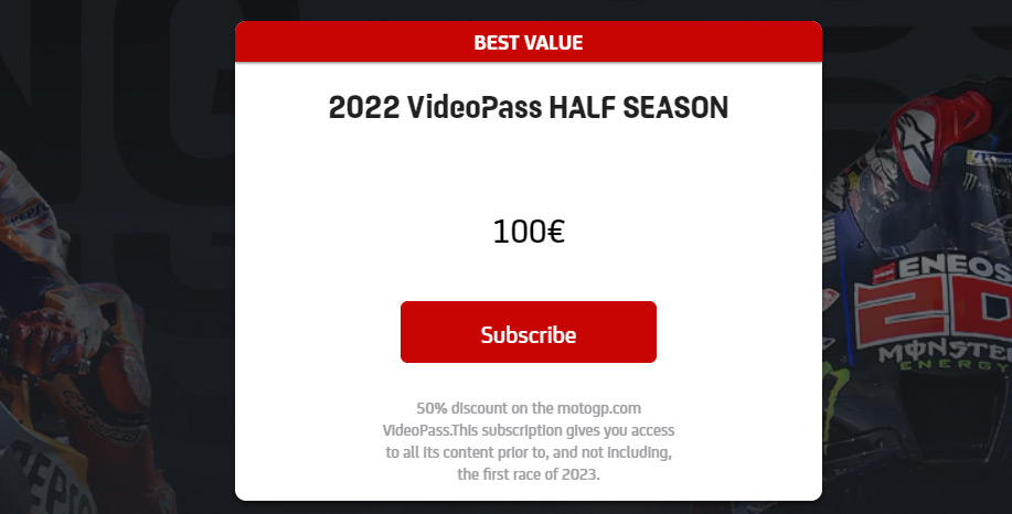 MotoGP Half Season pass