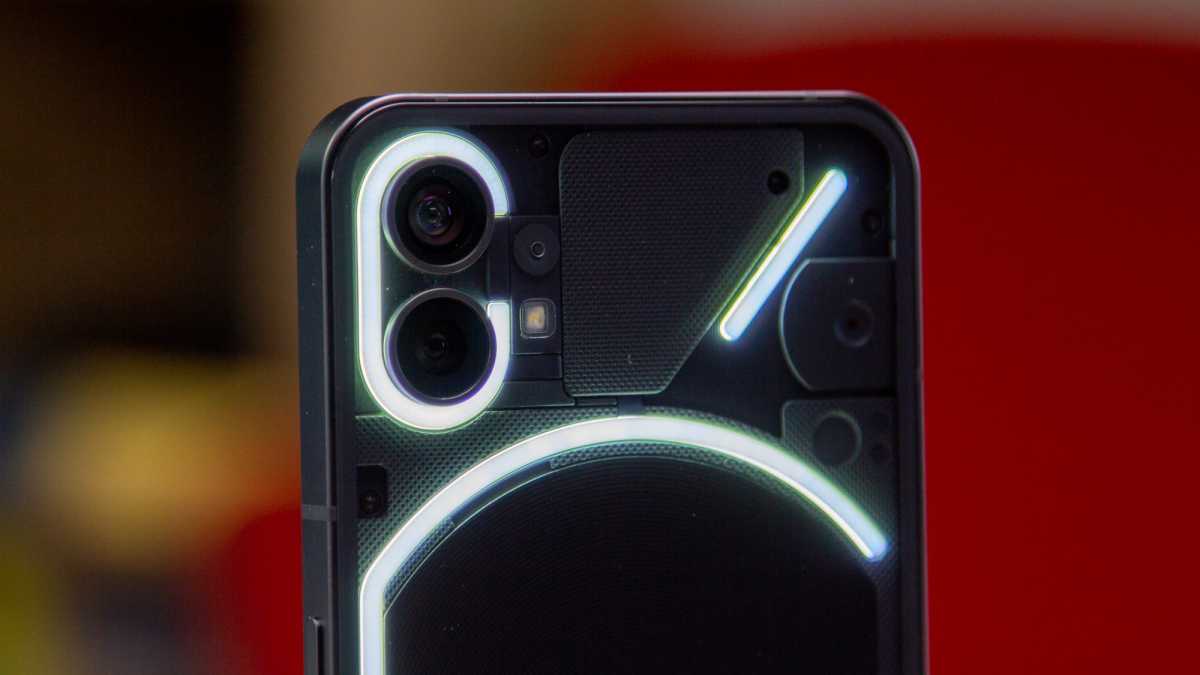 Nothing Phone (1) camera Glyph lights