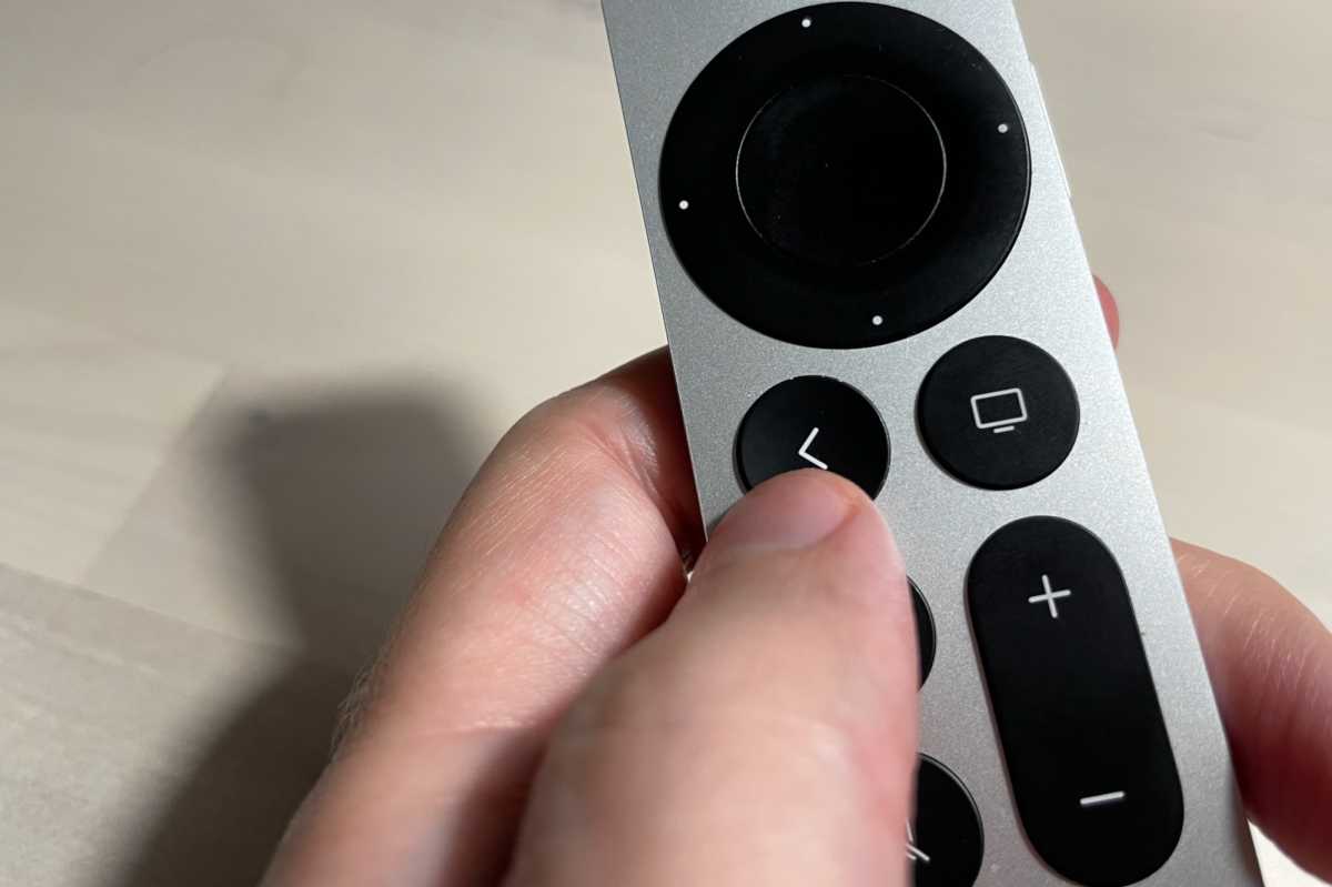 Siri remote back button