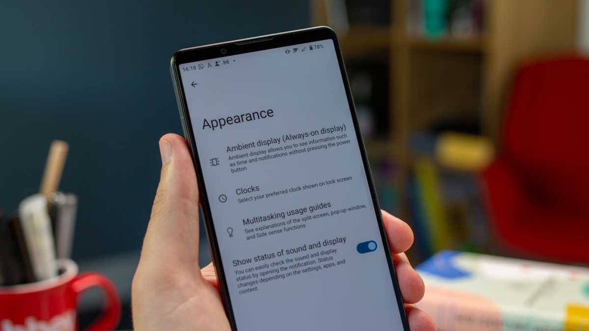 Sony Xperia 1 IV Appearance options