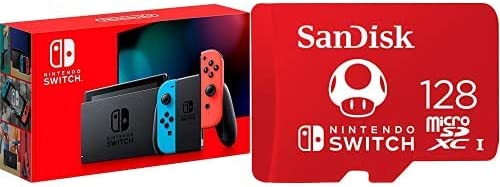 Nintendo Switch with 128GB Mario SanDisk microSD