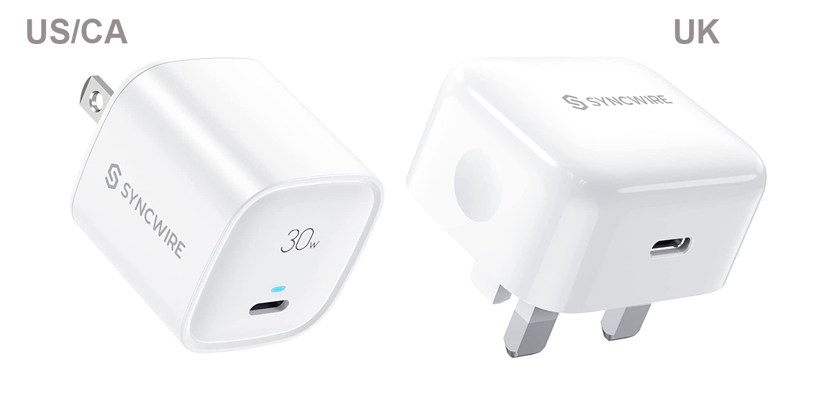 Syncwire PD 30W USB-C Charger - Cheapest 30W USB-C wall charger