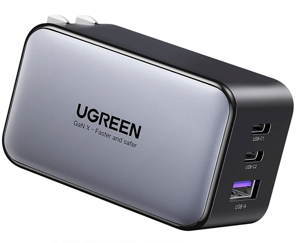 UGreen Nexode 65W â Best US 3-port USB-C wall charger