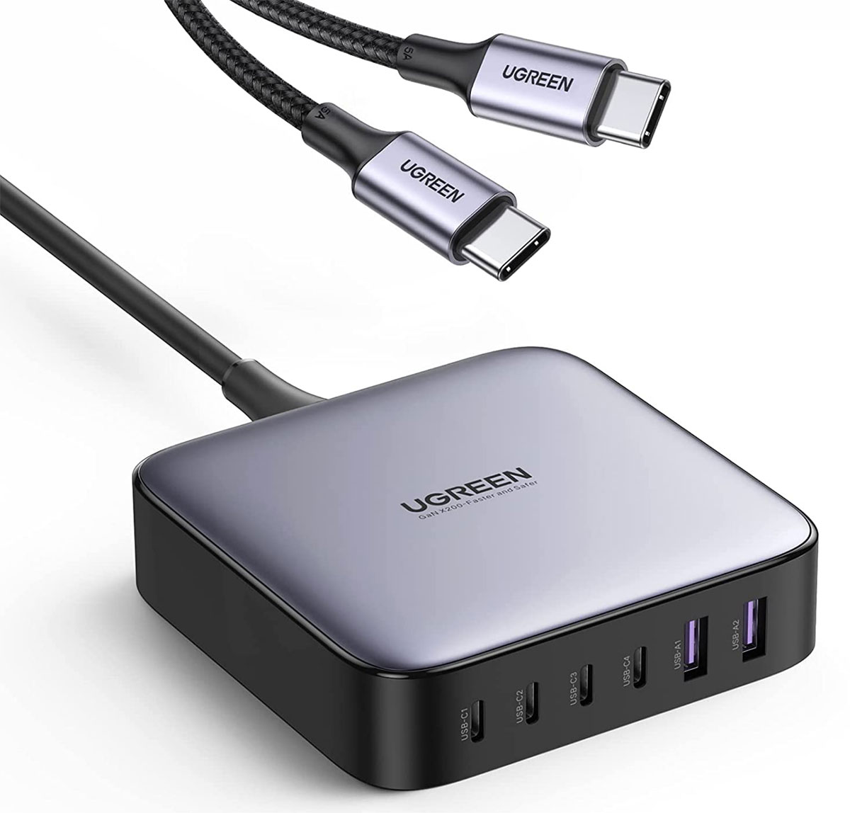 UGreen Nexode 200W 6-Port USB-C Desktop Charger